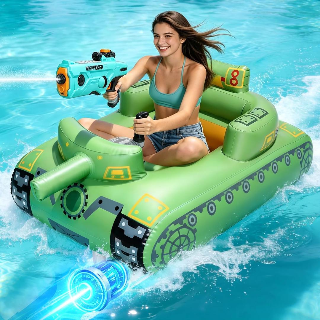 GIGIGO Motorized Pool Float for Adults, Rechargeable Electric Lounger, 51"×39"×22"