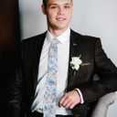 Ties for Men, Floral Mens Tie Skinny Tie for Men Cotton Floral Necktie for Wedding