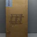 3 Tier Foldable Storage Shelf with Wheels, Heavy Duty Collapsible Metal Shelf Rack Folding Bookshelf, No Assembly Rolling Cart for Kitchen, Pantry, Closet, Office, Bathroom, Garage Organizer, Black