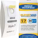 VEVA 30 Pack Premium SuperVac Vacuum Bags Style 7 Paper Bag Compatible with Bissell Uprights Vacuums, Part # 32120
