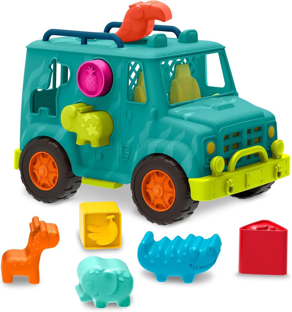 B. toys  Rollin' Animal Rescue  Shape Sorter Truck  Shape Sorting Toy  Toy Truck for Toddlers, Kids  Educational Play  12+ Months