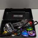 Battle Spinning Top Set with 12 Colorful Tops, Launchers and Accessories, Combat Game Collection
