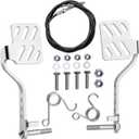 Go Kart Pedals with Throttle Cable, Go Cart Brake Throttle Pedal with 71" Cable for 212cc 196cc 6.5hp Road Rocket, Azusa Fun Kart, Carter, Radio Flyer Kart Cart Racing Drift Trike, Vintage Type, DIY