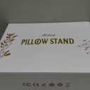 Tablet Pillow Stand, Compatible with 5"-12.9" Kindle, iPad, Phone/Tablet, Google, Samsung, 360 Rotating Phone Holder for Bed, Soft Plush Fabric, Detachable Bowl, Reading and Relaxation on Bed, Gray