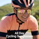 Meeloog Golf Sunglasses for Men & Women, UV400 Lightweight Wrap Around Sun Glasses Ideal for Cycling, Running & Pickleball