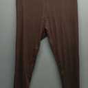 Conceited High Waisted Ultra Soft Leggings for Women - Full Length, Capri Length and Biker Shorts (Capri Length, One Size Plus, Solid - Brown)