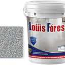 96 Oz Louis Forest Epoxy Floor Paint, Epoxy Sand Floor Paint, High Gloss Marble Effect Coating for Concrete, Waterproof, Non-Slip, for Basement, Wood Floors, Garage, Outdoor (Dark Gray, 96 OZ(3kg))