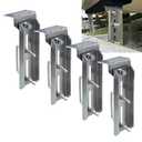 CWaveRow 4 PCS 8" Boat Trailer Bunk Brackets Heavy Duty Galvanized Swivel Brackets Kit Fits 1.5"x3", 2"x3", 3"x3" Crossmembers - Marine Trailer Bunk Supports with Square U-Bolts