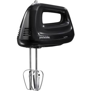 Proctor Silex Easy Mix 5-Speed Electric Hand Mixer with Bowl Rest, Compact and Lightweight, 215 Watts of Peak Power, Black (62511)