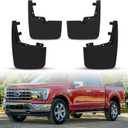 KEWISAUTO Fender Flares Guards for Ford F-150 2021-2024, Front & Rear Mud Flaps Splash Guards for 2021-2024 Ford F150 Without OEM Fender Flares Accessories, Replace #ML3Z-16A550-AA #ML3Z-16A550-BA