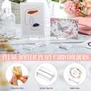 Roowest 100 Pcs Wedding Acrylic Place Card Holders Gifts Clear Table Number Holders 2 Inch Place Stands Acrylic Display Stand for Banquet Menu Dinner Home Party Events Decoration