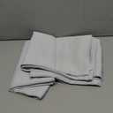 Light Grey Short Blackout Curtains for Small Windows, 34 x 45 Inch Thermal Insulated Tier Set of 2 Panels