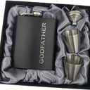 Godfather Gifts from Godchild, Godfathers Gift, Will You be my Godparents Proposal, God Parents Presents Proposal, God Father's Present, Baptism, Hip Flask Engraved (Godfather)