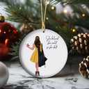 Graduation Gift for Her, New Semester Gifts, Ceramic Ornament Graduation Gift, She Believed She Could So She Did (V10)