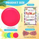 Soulchen 56 Pcs/96 Pcs End of Year Student Gift for Students from Teacher 3.4" Flying Disc Colorful Mini Disc Flyer Toys with Card and Rope for Boy Girl Kids School Summer Graduation Supplies