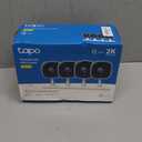 TP-Link Tapo 2K Security Camera for Baby Monitor, Dog Camera w/Motion Detection, 2-Way Audio Siren, Night Vision, Cloud & SD Card Storage, Works w/Alexa & Google Home, 4-Pack (Tapo C110P4)