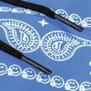 MECH-ENG Mens Paisley Shorts Workout Boxing Running Shorts Bandana Boho Lightweight Drawstring (Blue, XS)