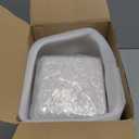 Teenyyou 14 Pcs Paint Your Own Ceramic Jewelry Boxes Craft Set Include 6 Unpainted Jewelry Storage Organizer 2 Strips of Paints with 2 Brushes 1 Palette 3 Diamond Stickers(Unfinished Square)