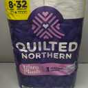Quilted Northern Ultra Plush Toilet Paper, 8 Super Mega Rolls = 32 Regular Rolls, 3X Thicker*, 3 Ply Soft Toilet Tissue (3024 sheet (Pack of 1))