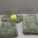 Garland Rug Serendipity Deep Fern Green 3 Piece Set (Toilet Cover, Contour Rug, Bath Rug) Shaggy Nylon Washable Bathroom Rug Set - Soft, Absorbent, and Stylish for Your Bathroom, Deep Fern 