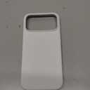 ORNARTO Compatible with iPhone 17 Pro Max Case 6.9", Slim Liquid Silicone 3 Layers Soft Gel Rubber Shockproof Protective Cover with Anti-Scratch Microfiber Lining-White