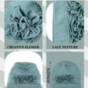 JenPen 6 Pcs Chemo Headwear for Women Stretchy Soft Turbans for Cancer Solid Beanie Flower Chemo Caps for Hair Loss