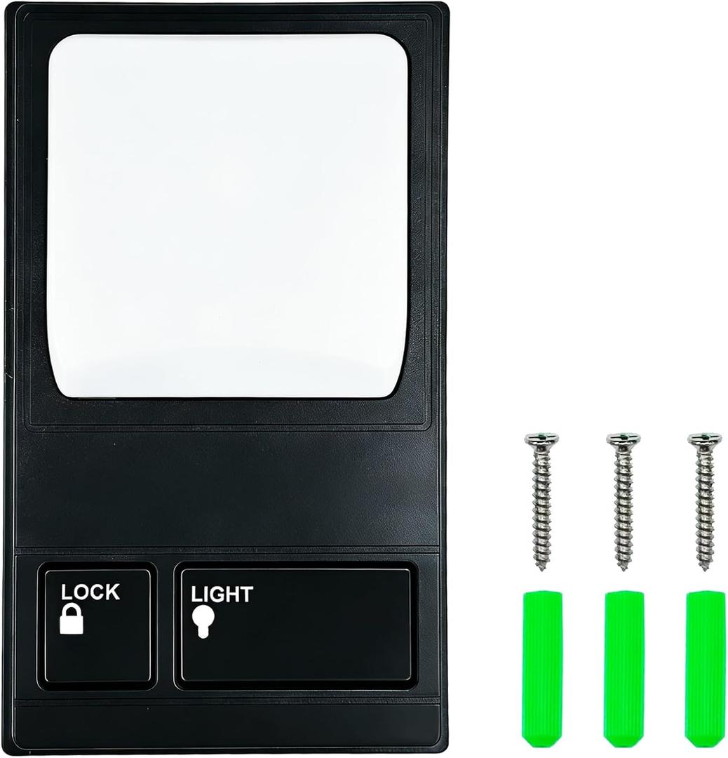 Upgraded 378LM Security+ Wireless Control Panel Only for LiftMaster Chamberlain 315MHz Security+ Garage Door Openers with Purple Learn Button Manufactured After 2005, Black