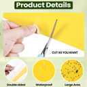 Qualirey 100 Pcs 6 x 8 Inch Sticky Traps for Plant Double Sided Sticky Trap for Gnats with Twist Ties Fly Traps for Fruit Insect Fungus Bugs Indoor Outdoor (Yellow)