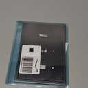 Modern Edge Decorative Wall Plate Switch Plate Outlet Cover, Durable Solid Zinc Alloy (Triple Toggle, Matte Black)