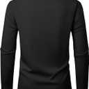 Alimens & Gentle Mens Dress Shirts Casual Long Sleeve Wrinkle Free Stretch Club Prom Party Button Down Shirt with Pocket (Black)