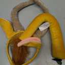 Soul Young Wolf Leopard Gazelle Cat Ears and Tail Set Halloween Costume Party Cosplay Animal Accessories(Gazelle)