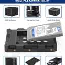 4 Pack SSD HDD Holder Mounting Bracket Hard Drive Adapter 2.5'' to 3.5'' SSD Bracket Converter Internal Hard Disk Drive Caddy Case Tray for 2.5 HDD with SATA III Interface Hot Swap Plug