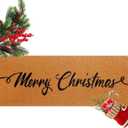 Long Doormat 48''x16'' Front Door Mat for Entrance Inside Outdoor Large Decorative Door Rug Welcome Mat for Outside Home Entry(Merry Christmas)