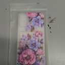 Hungo Compatible for iPhone 17 Case Wallet with Card Holder,Ultra Thin Slim Cute Girly Skin Cases Protector with Airbag Bumper for Women Girls (Clear Pink Floral Anemones)