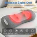 Smooth Spine Triple Fusion Back Massager for Sciatica Pain Relief Deep Tissue Neck Massage Device with Heat for Chronic Support Portable Electric Massagers for Sciatic Nerve and Lumbar Relief
