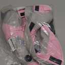 IECOii Dog Winter Coat Waterproof - Pink, Medium - Dog Coat with Harness Built in for Medium Dogs, Thermal Warm Fleece Lined with Zip Up Cold Weather Jacket, Reflective Snowsuit for Outdoor Hiking (Medium(Chest:20.9 in))