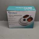 Foot Massager with Heat Shiatsu Feet Massage Machine Deep Kneading Relief for Plantar Fasciitis Air Compression 3 Heat Levels, Relax for Home Office Use, Christmas Gifts for Women Mom Dad White.