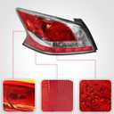 Huray Left LED Tail Light Fit for Nissan Altima 2013 2014 2015 LH Taillight Tail lamp Rear Brake Lamp Assembly Replacement Accessory Replacement for NI2800196 (Driver Side)