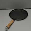 10 inch Cast Iron Crepe Pan, Cast Iron Tawa Dosa Tortilla Pan, Flat Skillet for Roti Dosa Comale