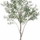 Faux Olive Tree, 8ft Tall Fake Olive Tree for Modern Home Office Decor, Artificial Olive Tree Plants Indoor with Natural Wood Trunk and Lifelike Fruits