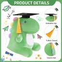 Farochy Graduation Dinosaur Stuffed Animal 2025 Graduation Plush Gifts Graduation Plush Stuffed Kindergarten Graduation Gifts Kids Graduation Gift, Green