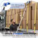 2-in-1 Strap Thrower Head With Extension Pole & V-Shaped Edge Protector
Adjustable 43"-96.5", for Flatbed Trailer & Truck