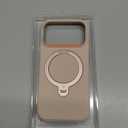 TORRAS Q3 Silicone 360 Spin for iPhone 17 Pro Case with Stand, Fit for MagSafe, Magnetic Ring Kickstand with Camera Control, Liquid Silicone Rubber Soft Phone Case for iPhone 17 Pro 6.3'', Dune Beige