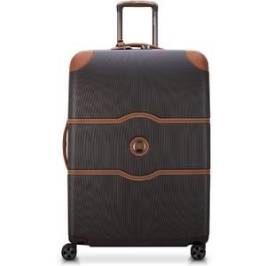 DELSEY PARIS Chatelet Air 2.0 - Hardside Checked Luggage 28 Inch Large - TSA Lock - 360 Spinner Wheels- Polycarbonate Travel Suitcase  Chocolate Brown