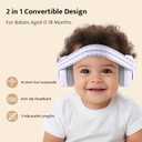 2-in-1 Convertible Design Baby Earmuffs Noise Protection-noise cancelling headphones for Infant & Toddlers up to 5 Years, Noise Reduction Earmuffs for Newborn, Improves Sleep