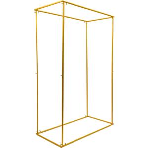 Gdrasuya 10 Metal Wedding Arch Door Garden Decor Props Flower Plant Stand, Gold Backdrop Stand Party Wedding Reception Events Decorations