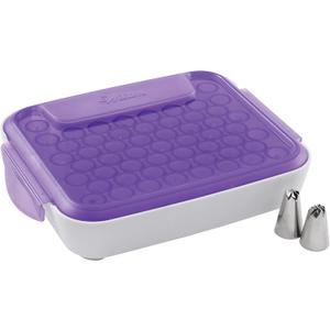 Wilton Piping Tips Organizer - The Storage Case Keeps Piping Tips Organized for Easy Access When Decorating Your Treats, Tips Not Included, 9 x 7 x 2-Inch