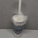 mDesign Slim Plastic Toilet Bowl Brush and Holder Set, Modern Compact Storage Organizer Cleaner Scrubber for Toilet - Heavy Duty Cleaning Plunger for Bathroom, Aura Collection - Cream