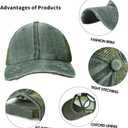 Adjustable Pony Baseball Hat with Hole, Ponytail Hats for Women, Breathable Sports Hat, Ponytail Hat for Ladies