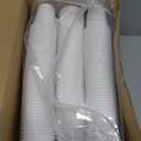 Mimorou 600 Pack 2 Oz Plastic Shot Glasses Disposable Plastic Shot Cups Mini Multicolor Cups for BBQ Christmas Party Tastings Sample Picnic Camping Daily Life Wedding, 6 Colors (White)